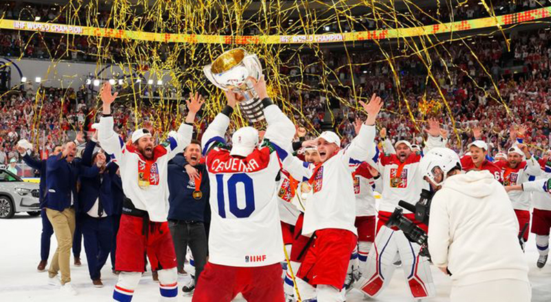 Сборная ЧЕХИИ – чемпион мира по хоккею-2024. Фото пресс-службы турнира