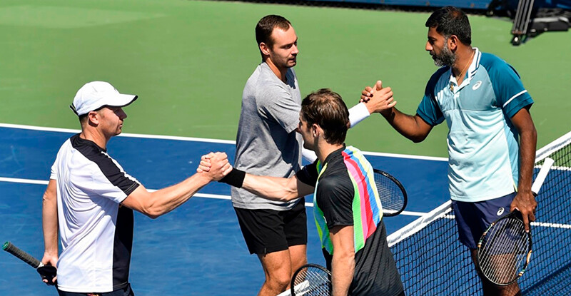 31.08.23. US Open. Андрей ГОЛУБЕВ (слева) и Роман САФИУЛЛИН проиграли во втором круге парного разряда