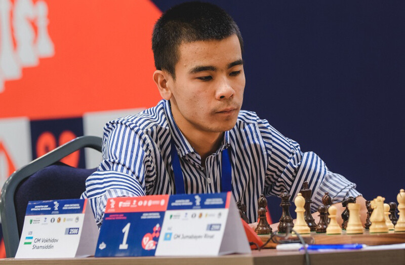 Шамсиддин ВОХИДОВ из Узбекистана – чемпион Азии-2023. Фото пресс-службы КФШ 