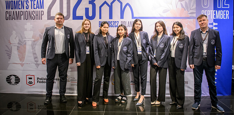 Быдгощ (Польша). FIDE World Women’s Team Championship 2023. Сборная Казахстана – вице-чемпион мира. Фото пресс-службы ФИДЕ 