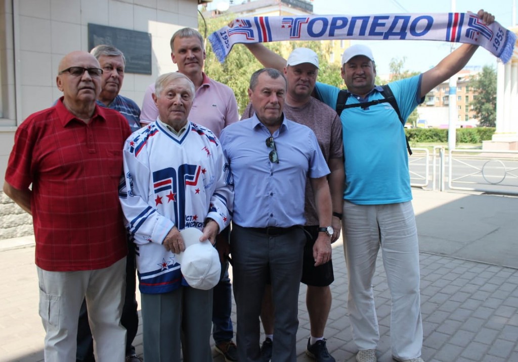 31.07.2019. Усть-Каменогорск. День памяти хоккеистов. В джерси «Торпедо» – Юрий ТАРХОВ. Фото Ернура САУДЕГЕРОВА 