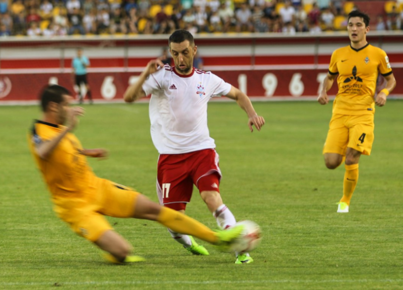 «Ақтөбе» – «Қайрат» – 1:2. Фото: fc-aktobe.kz